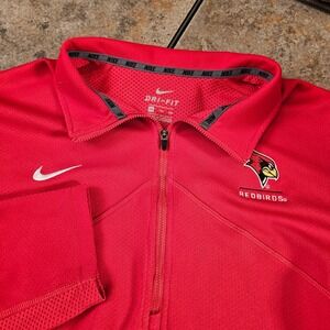 ISU Redbirds Nike Dri Fit Pullover Track Jacket Mens XXL Half Zip Athletic